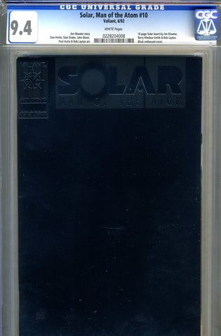 Solar, Man of the Atom #10 CGC graded 9.4 - SOLD!