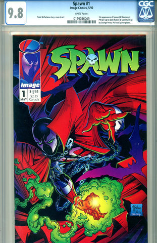 Spawn #01 CGC graded 9.8 - approved movie - SOLD!