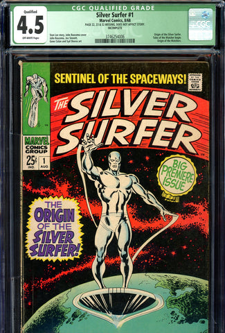Silver Surfer #01 CGC 4.5 - origin and real name revealed - SOLD!