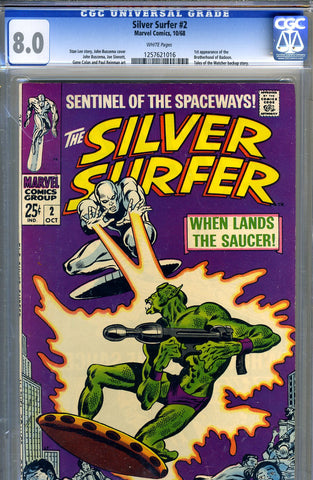 Silver Surfer #02 CGC graded 8.0 - white pages - SOLD!