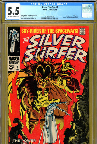Silver Surfer #03 CGC graded 5.5 first appearance of Mephisto - SOLD!