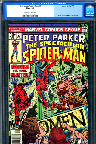 Spectacular Spider-Man #02 CGC graded 9.6 - Kraven SOLD!