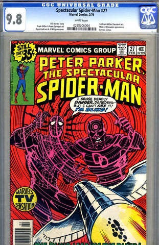 Spectacular Spider-Man #27 CGC graded 9.8 - white pages - SOLD!