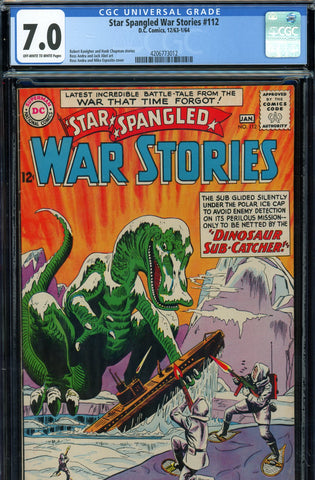 Star Spangled War Stories #112 CGC graded 7.0 - "War That Time Forgot" story - SOLD!