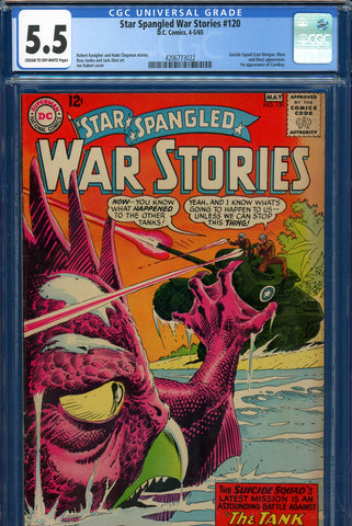 Star Spangled War Stories #120 CGC graded 5.5 - Suicide Squad/1st Caveboy - SOLD!