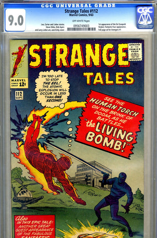 Strange Tales #112 CGC graded 9.0 - SOLD!
