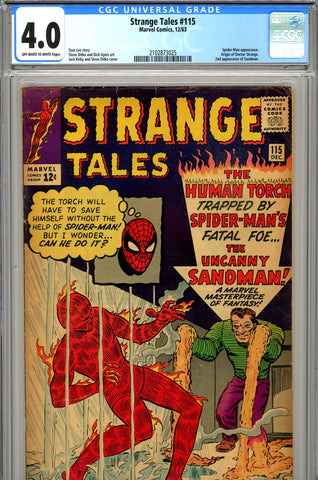 Strange Tales #115 CGC graded 4.0 - Origin Dr. Strange SOLD!