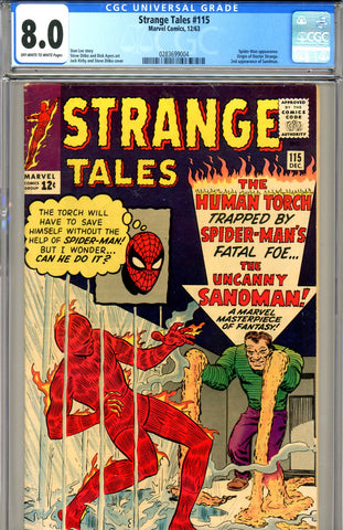 Strange Tales #115 CGC graded 8.0 origin of Dr. Strange - SOLD!