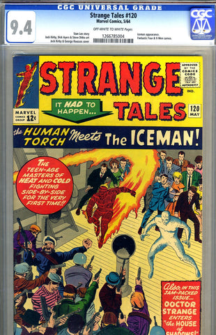 Strange Tales #120 CGC graded 9.4 - first Iceman x-over SOLD!