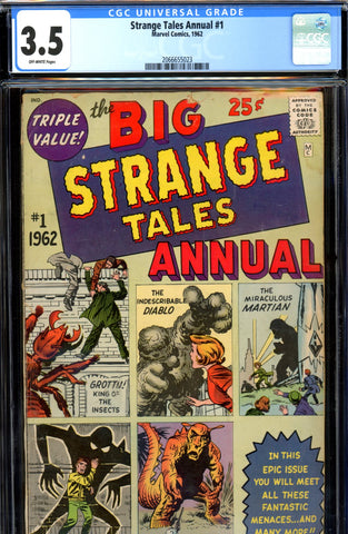 Strange Tales Annual #1 CGC graded 3.5 first Marvel annual - PENDING