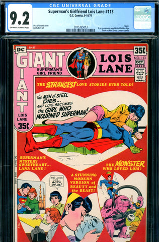 Superman's Girlfriend, Lois Lane #113 CGC graded 9.2 Giant - SOLD!