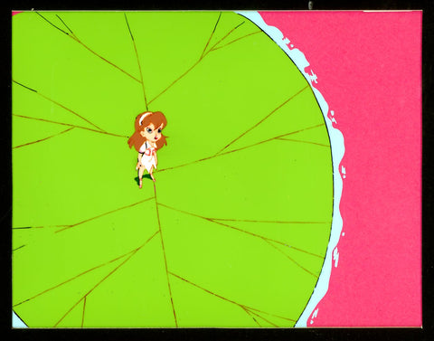 Original production cel -"Thumbelina"- by Golden Films 247 MATTED