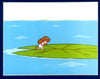 Original production cel -"Thumbelina"- by Golden Films 250 MATTED