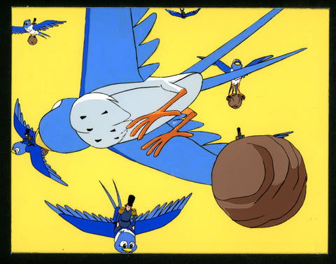 Original production cel -"Thumbelina"- by Golden Films 251 MATTED