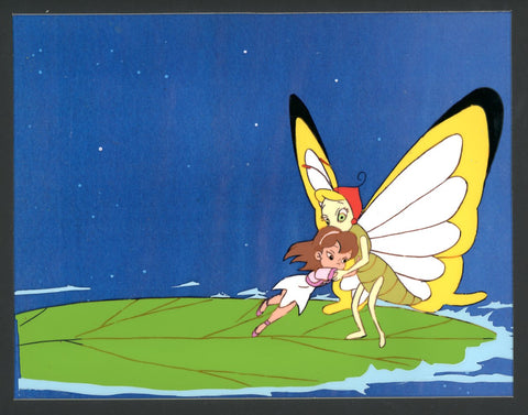 Original production cel -"Thumbelina"- by Golden Films 252 MATTED