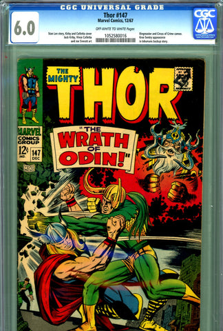 Thor #147 CGC graded 6.0 - Loki cover and story