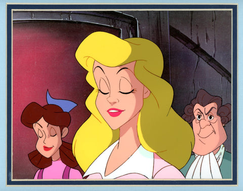 Original production cel -"Three Musketeers"- by Golden Films 123 MATTED