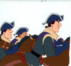 Original production cel -"Three Musketeers"- by Golden Films 124 SIZE 19.50" x 9"