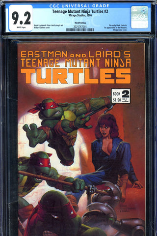 Teenage Mutant Ninja Turtles #02 CGC graded 9.2 - first Mousers - THIRD PRINTING - SOLD!