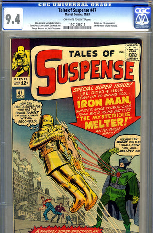 Tales of Suspense #47 CGC graded 9.4 - SOLD!