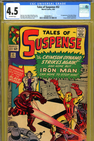 Tales Of Suspense #52 CGC graded 4.5 first app. of the Black Widow - SOLD!