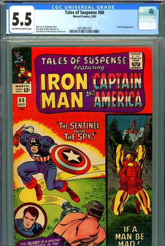 Tales Of Suspense #68 CGC graded 5.5 third S.A. Red Skull - SOLD!