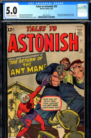 Tales to Astonish #35 CGC graded 5.0 first EVER Ant-Man in costume - SOLD!