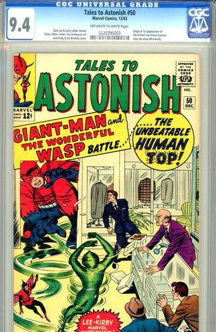 Tales to Astonish #50 CGC graded 9.4 first Human Top - SOLD!