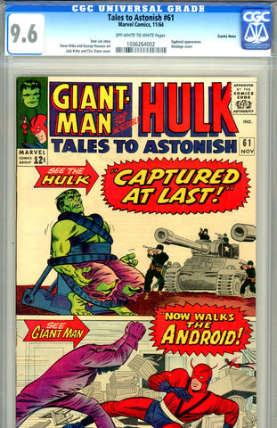 Tales to Astonish #61 CGC graded 9.6 Suscha News - SOLD!