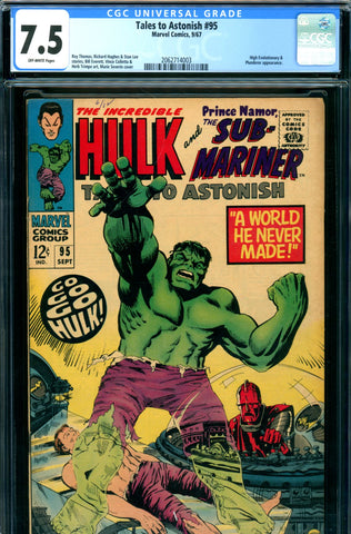 Tales to Astonish #95 CGC graded 7.5 High Evolutionary appearance - SOLD!