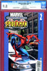 Ultimate Spider-Man #2 CGC graded 9.8 Spider-Man on car cover - SOLD!