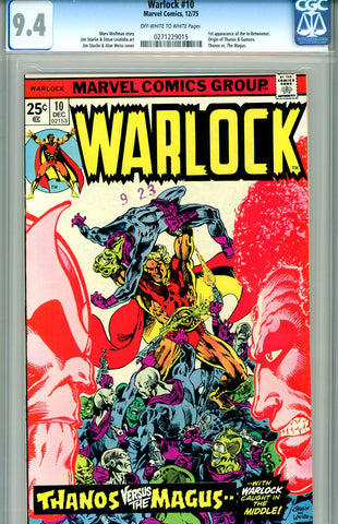Warlock #10 CGC graded 9.4 - SOLD!