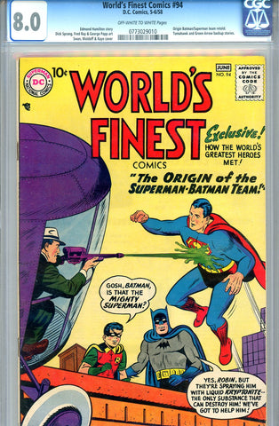 World's Finest #094 CGC graded 8.0 - Origin - SOLD!