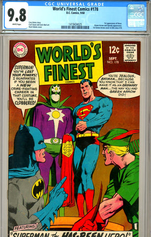 World's Finest #178 CGC graded 9.8 HIGHEST GRADED - SOLD!