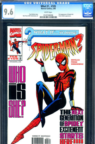 What If... #105 CGC graded 9.6 - origin/1st Spider-Girl new Green Goblin - SOLD!