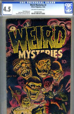 Weird Mysteries #2 CGC graded 4.5 - CLASSIC HORROR COVER - SOLD!