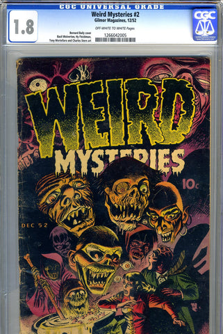 Weird Mysteries #2 CGC graded 1.8 classic horror cover SOLD!