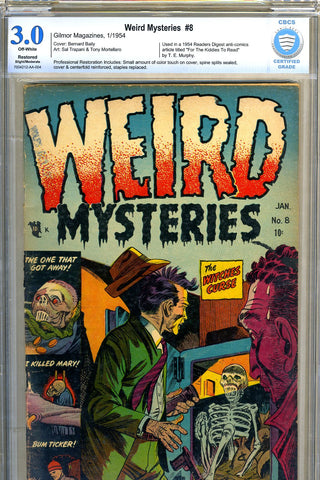 Weird Mysteries #8 CBCS graded 3.0 - SOLD!