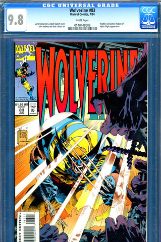 Wolverine #83 CGC graded 9.8 - Kubert and Farmer cover HIGHEST GRADED