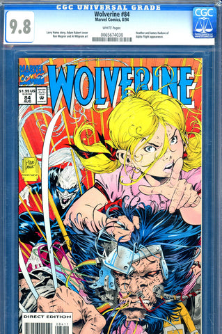Wolverine #84 CGC graded 9.8 - Kubert and Farmer cover HIGHEST GRADED