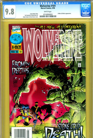 Wolverine #101 CGC graded 9.8 - HIGHEST GRADED X-Men c/s - SOLD!