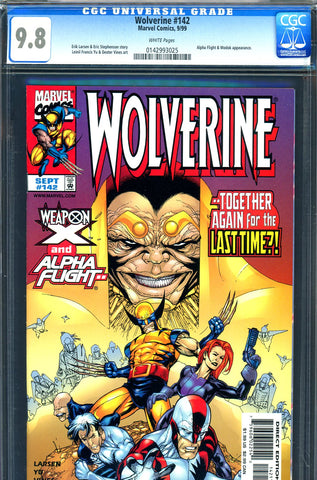 Wolverine #142 CGC graded 9.8 - Alpha Flight appearance HIGHEST GRADED