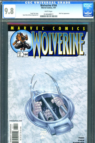 Wolverine #164 CGC graded 9.8 Sabretooth, Beast, Nick Fury and more HIGHEST GRADED