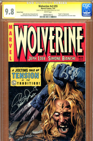 Wolverine #v3 #55 CGC graded 9.8 Signature Series Variant cover - SOLD!