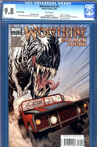 Wolverine #v3 #71 CGC graded 9.8 "death" of Hawkeye SECOND PRINTING