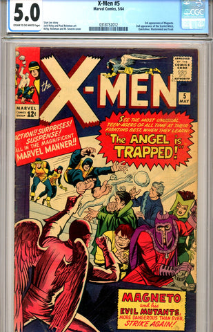 X-Men #005 CGC graded 5.0 third Magneto SOLD!