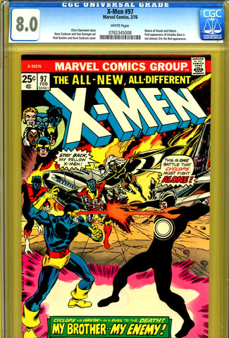 X-Men #97 CGC graded 8.0 - first appearance of Lilandra - SOLD!