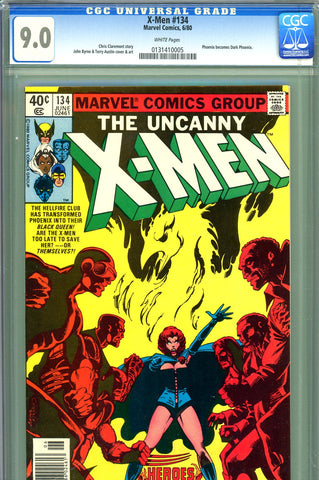 X-Men #134 CGC graded 9.0 - Phoenix becomes Dark Phoenix - SOLD!