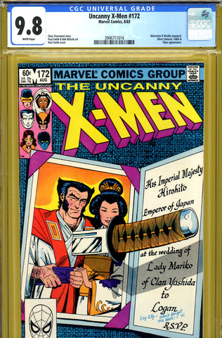 Uncanny X-Men #172 CGC graded 9.8 Wolverine engaged - SOLD!