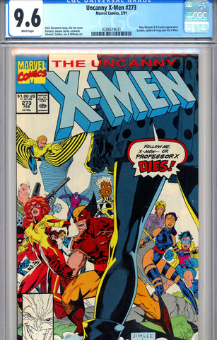 Uncanny X-Men #273 CGC graded 9.6 - new members join - SOLD!